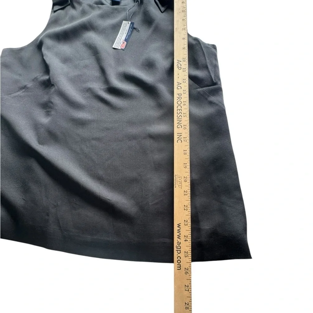 Vineyard Vines 100% Silk Black Bow Strap Tank Top Size 14 NWT G12 - Picture 7 of 10
